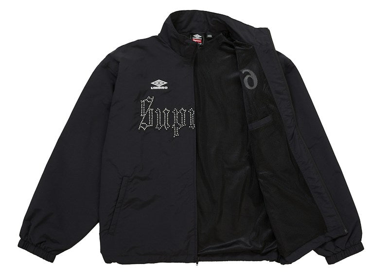 Supreme Umbro Rhinestone Track Jacket Black