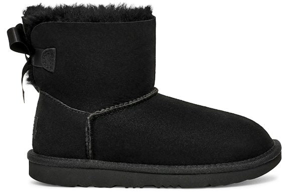 UGG Mini Bailey Bow II Boot Black (Kids)